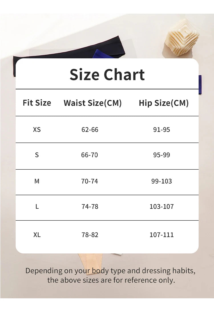 Bộ 6 Quần Lót Nữ Không Đường May Lưng Thấp Co Giãn