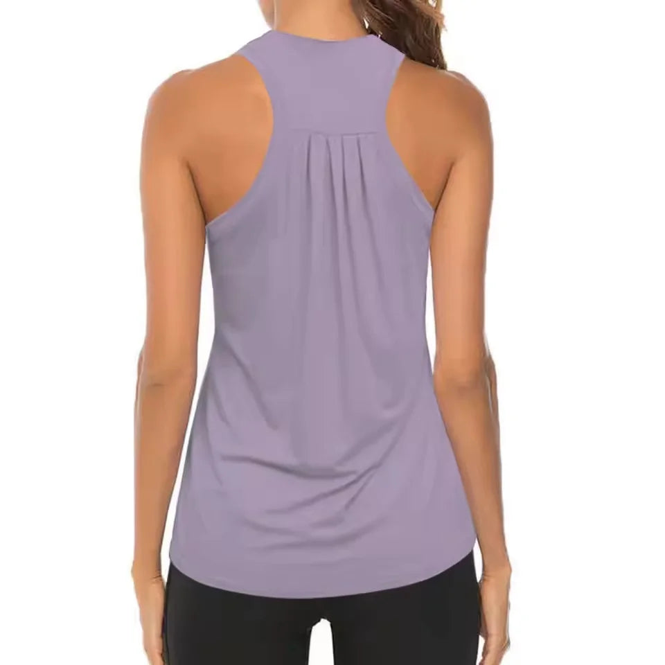 Áo Tank Tập Gym Nữ Nhanh Khô, Thoáng Khí, Không Tay - Daisan Mart