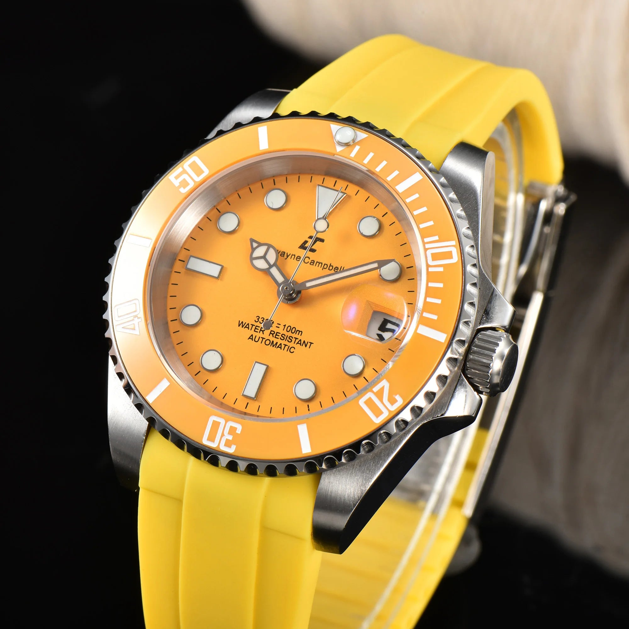 Đồng hồ cơ 40.5mm NH35, kính sapphire chống nước