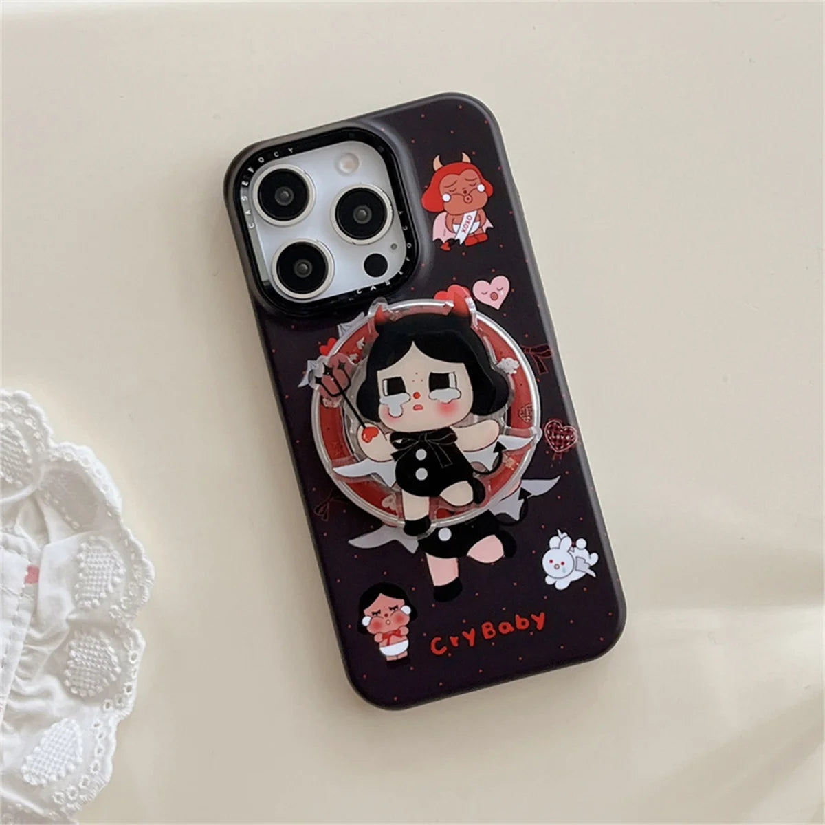 Ốp Lưng Từ Tính Bé Gái Khóc Dễ Thương iPhone 17/16/15/14 Pro Max