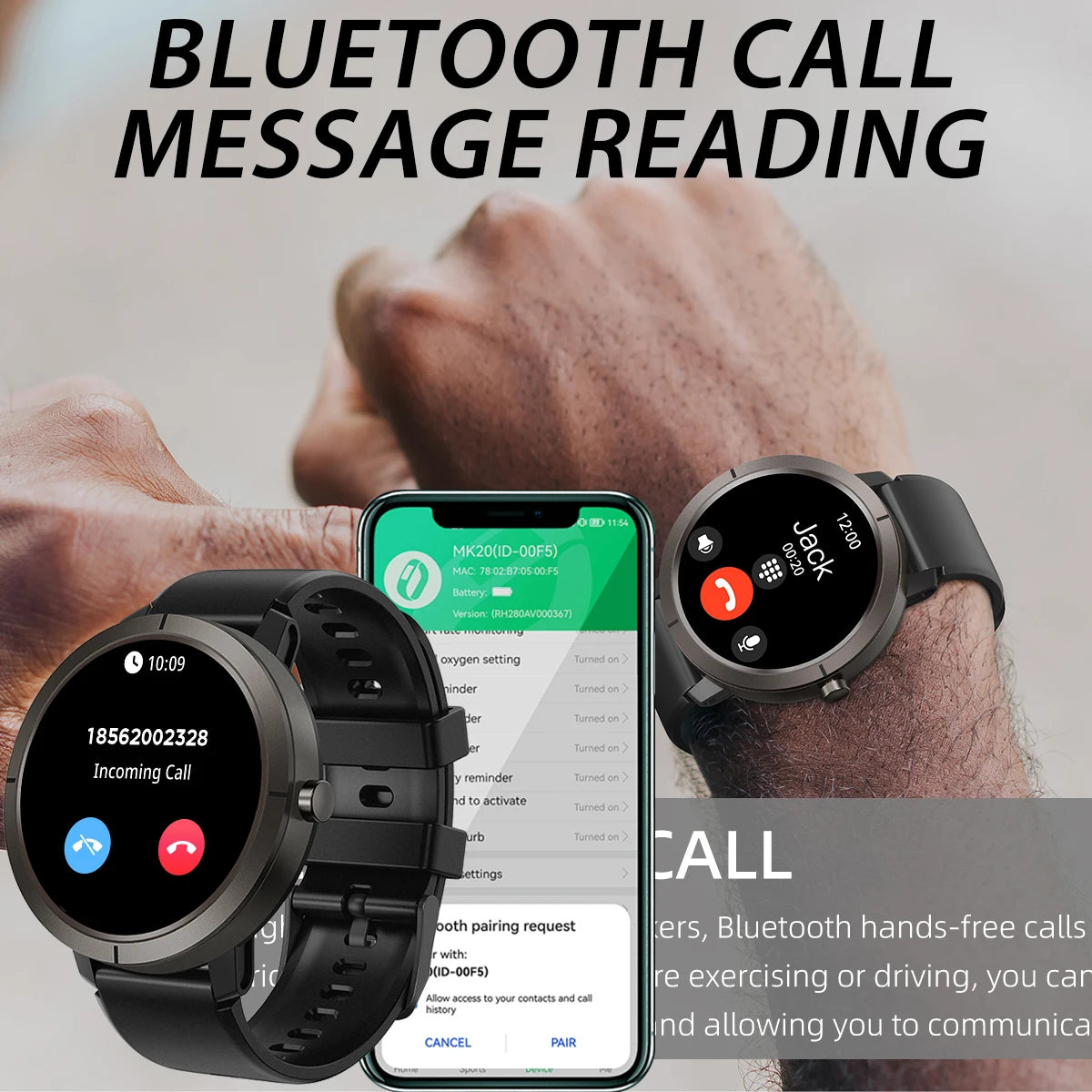 Đồng hồ thông minh nữ GPS, đàm thoại, chống nước 5ATM