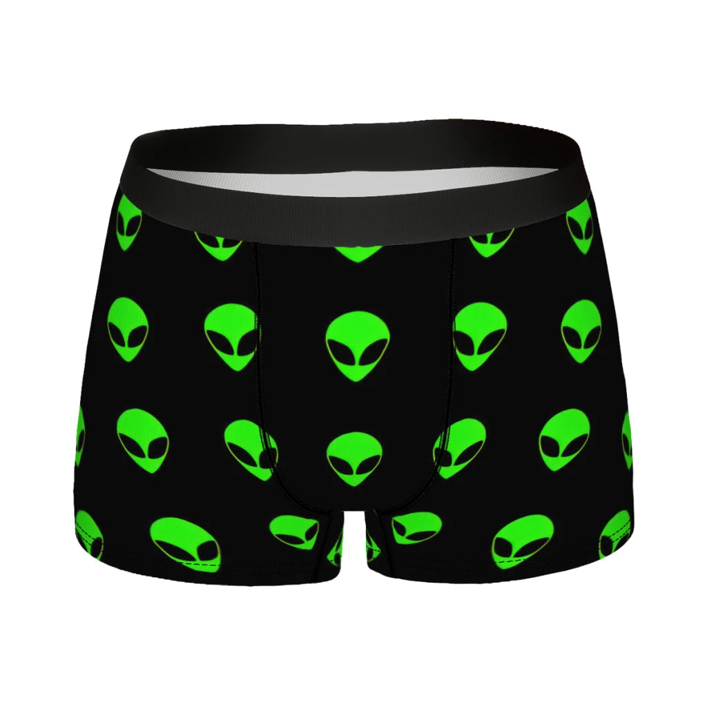 Men's Breathable Alien Printed Boxer Shorts