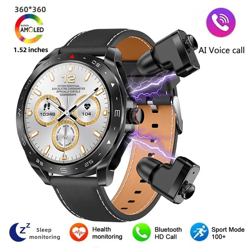 Men's Smart Watch 400mAh Durable Steel, Bluetooth Calling