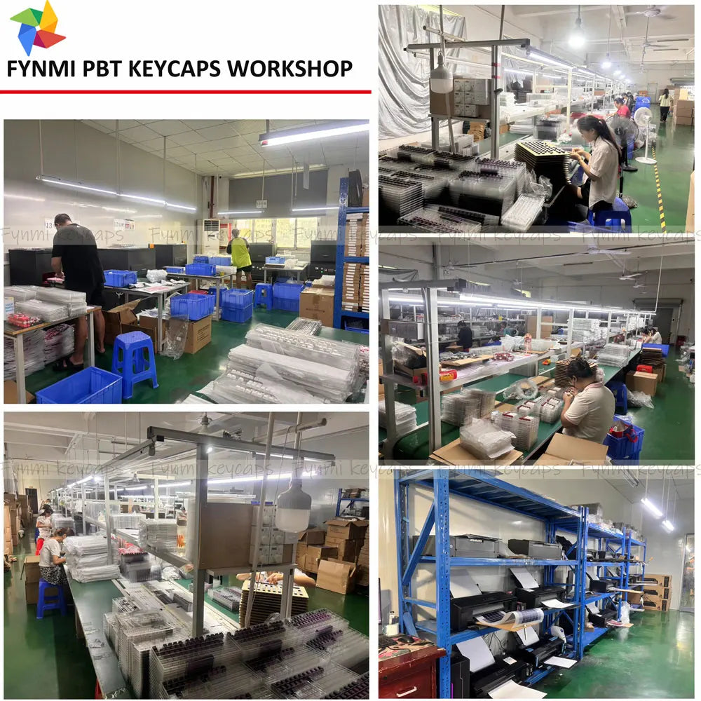 Fynmi XDA PBT White Keycaps for Mechanical Keyboard