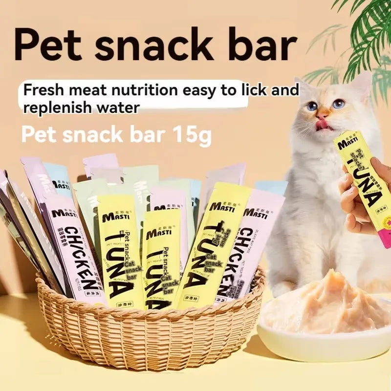 Soft Chicken and Fish Sticks 15g - Nutritious for Cats