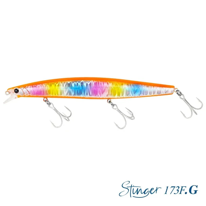TSURINOYA Shore Fishing STINGER 173F Floating Minnow Silm Fishing Lure 173mm 37.5g Saltwater Hard Plastics Big Game Hard Bait