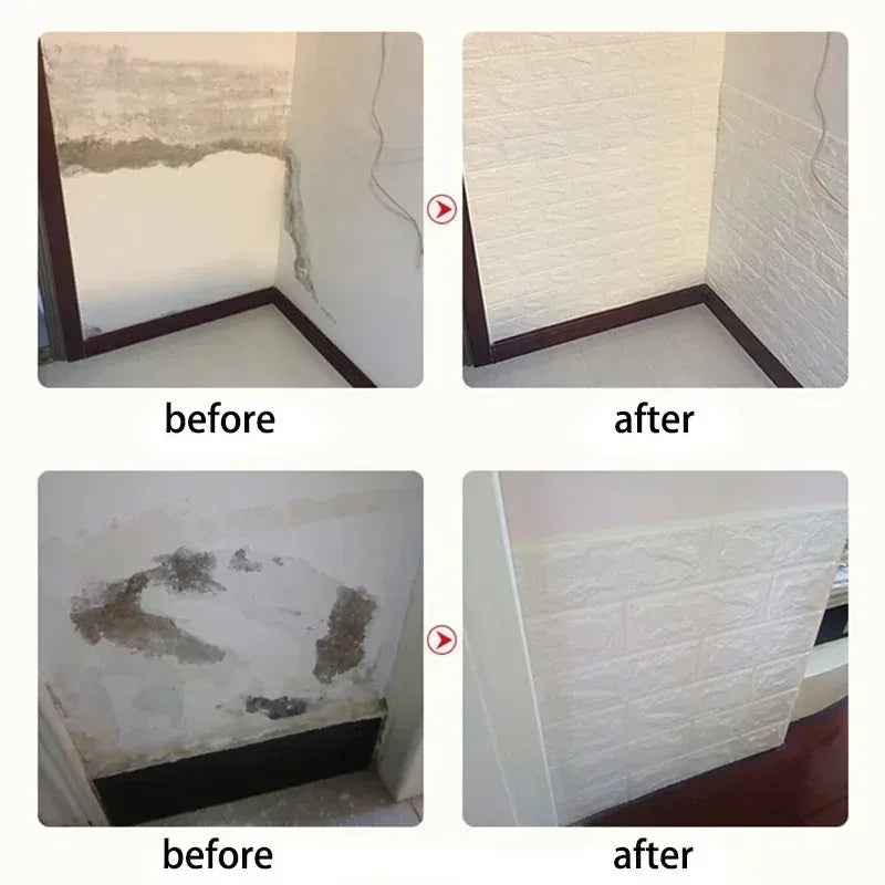 Giấy Dán Tường 3D Chống Thấm Xốp Gạch Cổ Điển