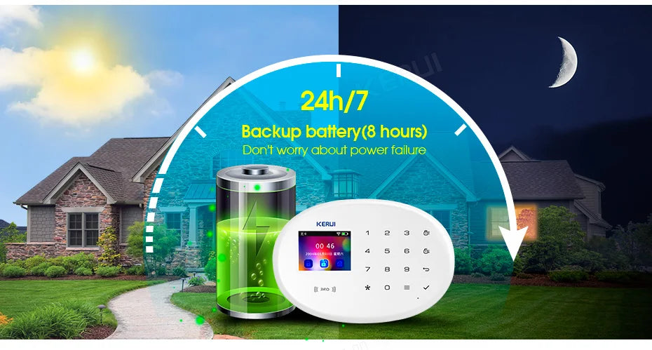 Báo Động Chống Trộm KERUI WiFi Thông Minh Nhà - Daisan Mart
