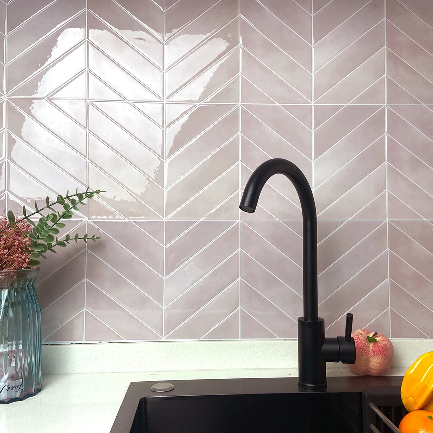 3 Sheets 3D Tile Pattern Wall Stickers Waterproof Heat Resistant Easy to Erase Self-Adhesive Wallpaper for Kitchen Bathroom