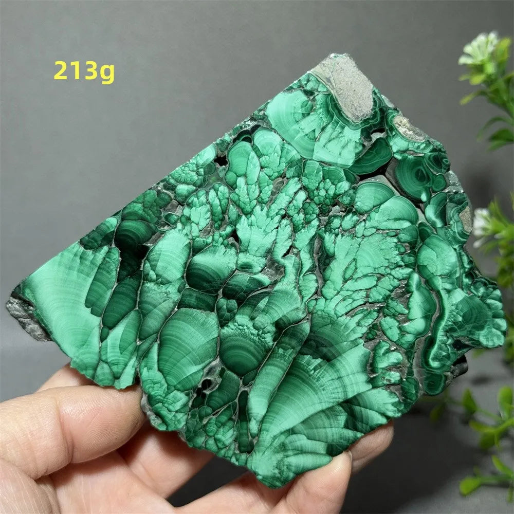 Thiên Nhiên Đá Malachite Sống Thiền Trang Trí 50cm - Daisan Mart
