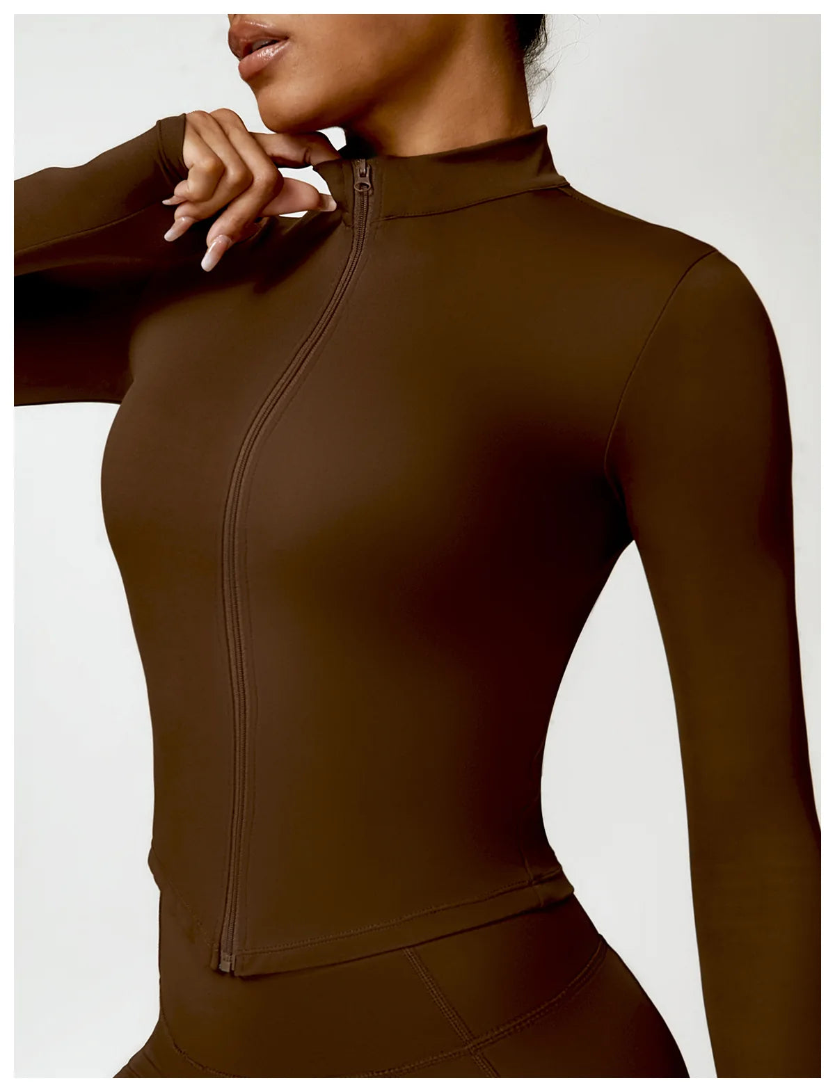 Áo Thun Nữ Dài Tay Tập Gym Yoga Chạy Bộ Thể Thao