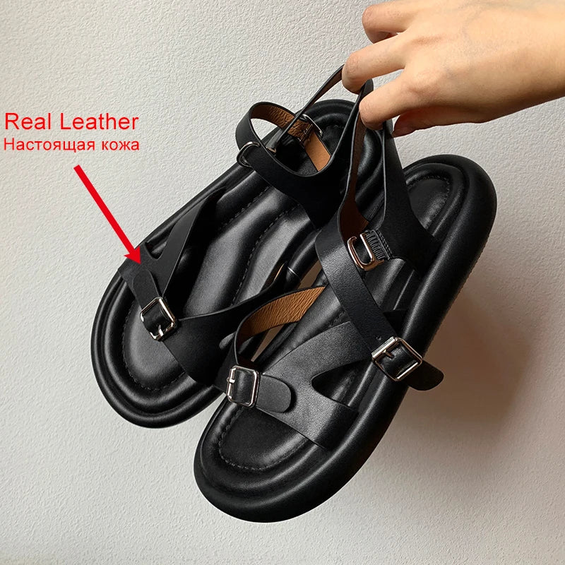 Women's Leather Flip-Flops 34-39: Comfortable &amp; Fashionable