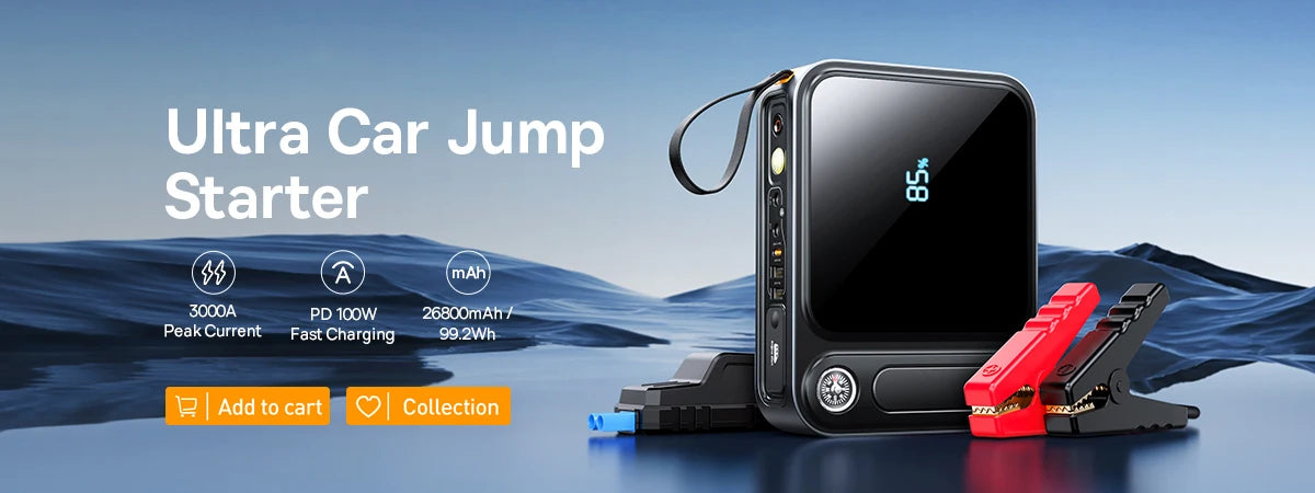 Baseus Sạc Khởi Động 1600A 16000mAh 65W Cho Ô Tô - Daisan Mart