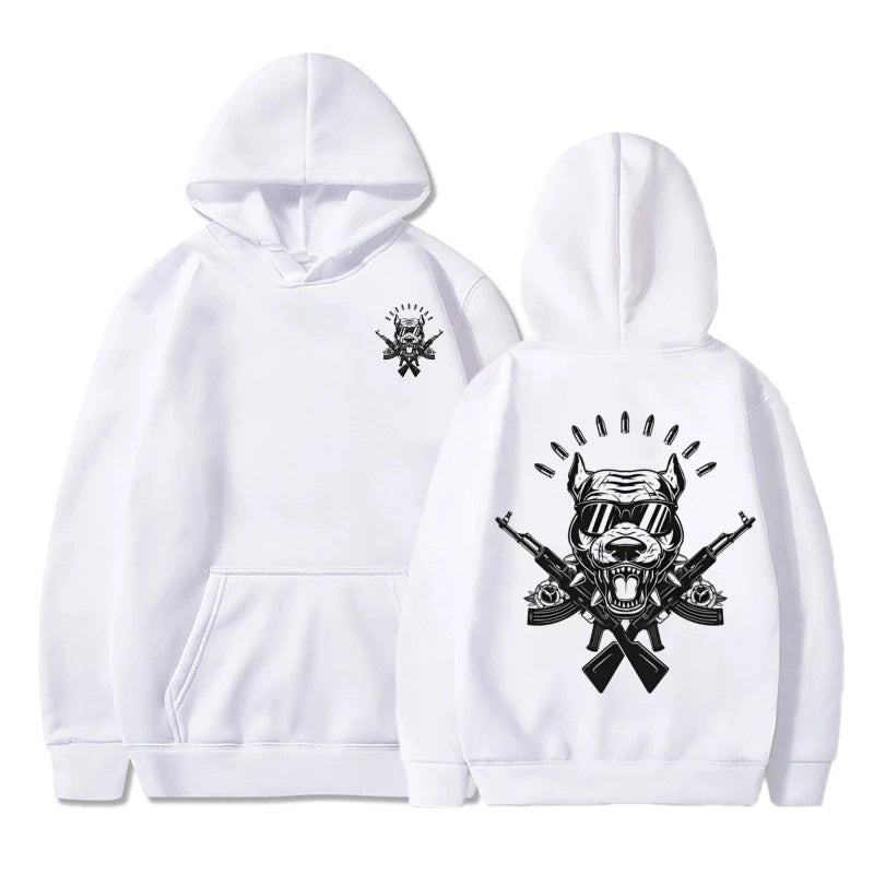 Unisex Printed Hoodie Loose Fit Comfortable