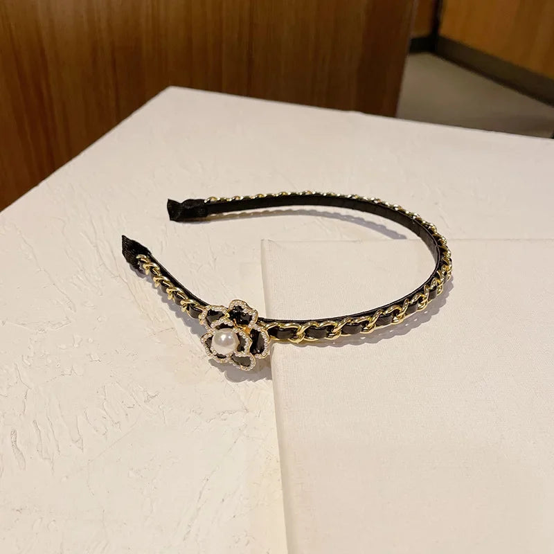 Cài Tóc Da Vintage Hàn 2025 - Phụ Kiện Sang Trọng - Daisan Mart