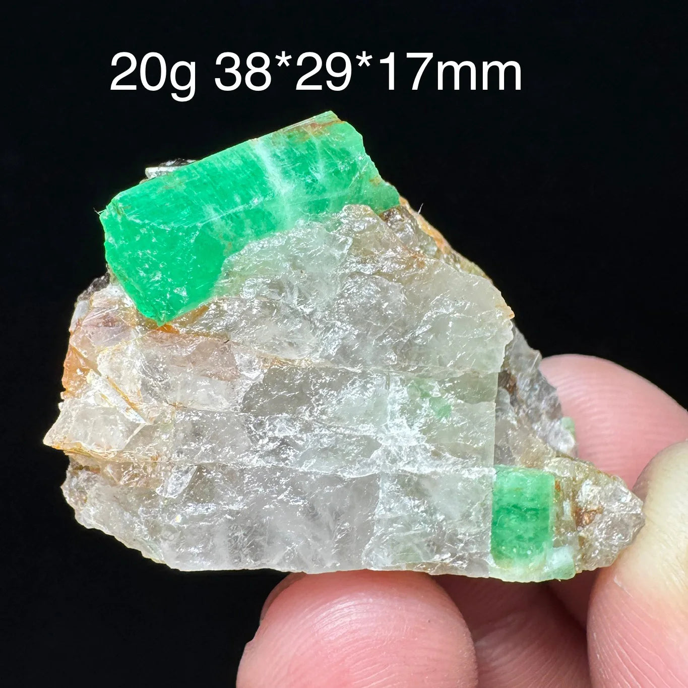 Natural Emerald &amp; Healing Quartz