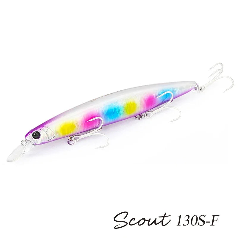 TSURINOYA 130S Sinking Minnow Fishing Lure SCOUT 130mm 24g Long Casting Seabass Flounder Artificial Large Sea Fishing Hard Baits