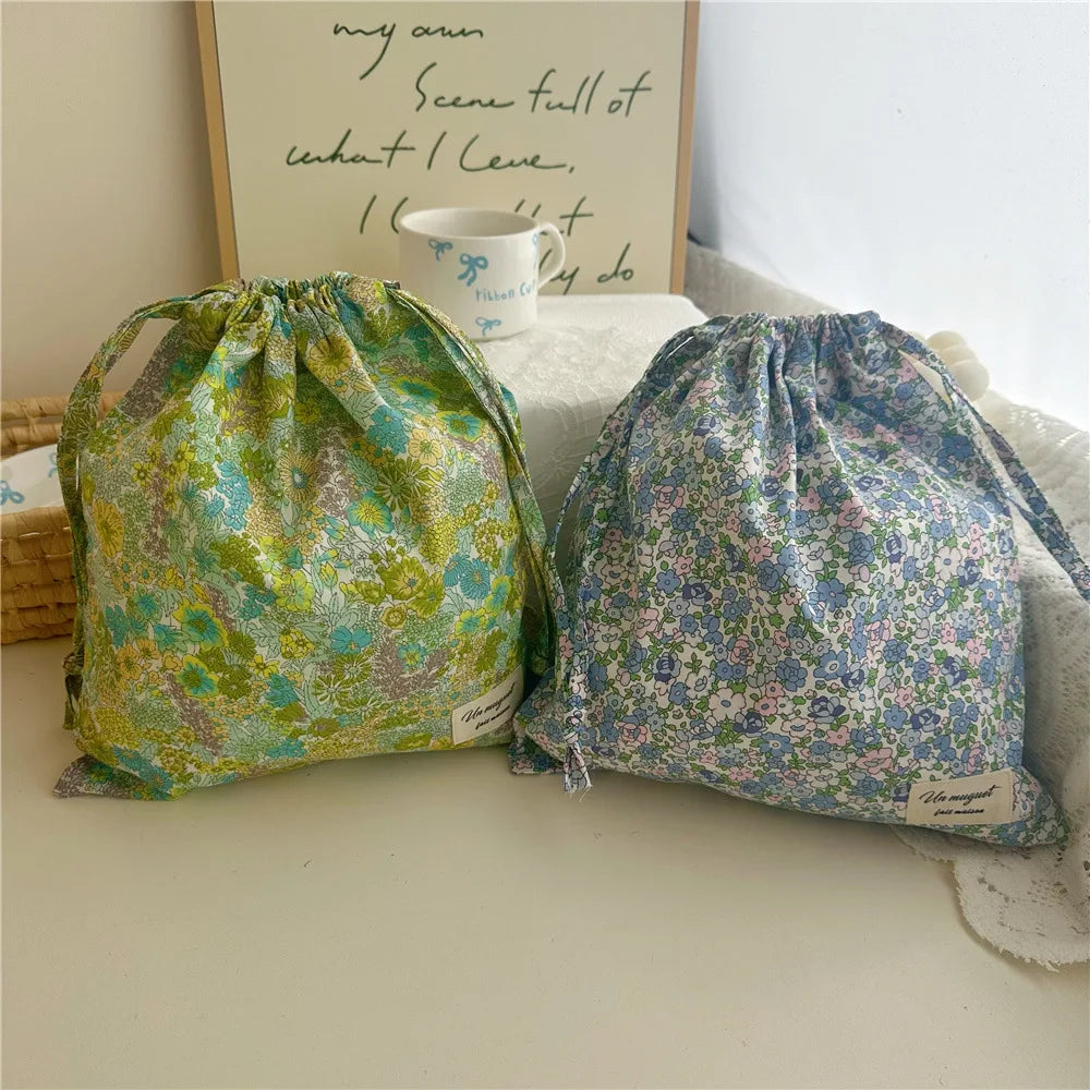 Lijia Flower Multi-Purpose Cloth Bag - For Makeup, Underwear