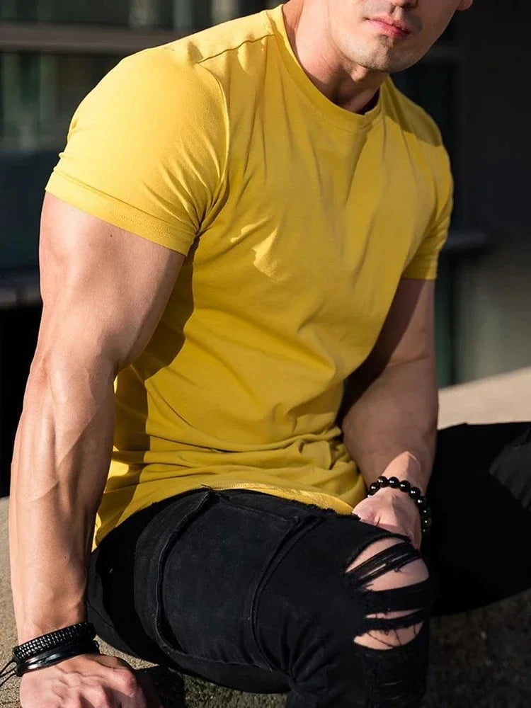Áo Thun Thể Thao Nam Tập Gym Cotton Cao Cấp Mùa Hè - Daisan Mart