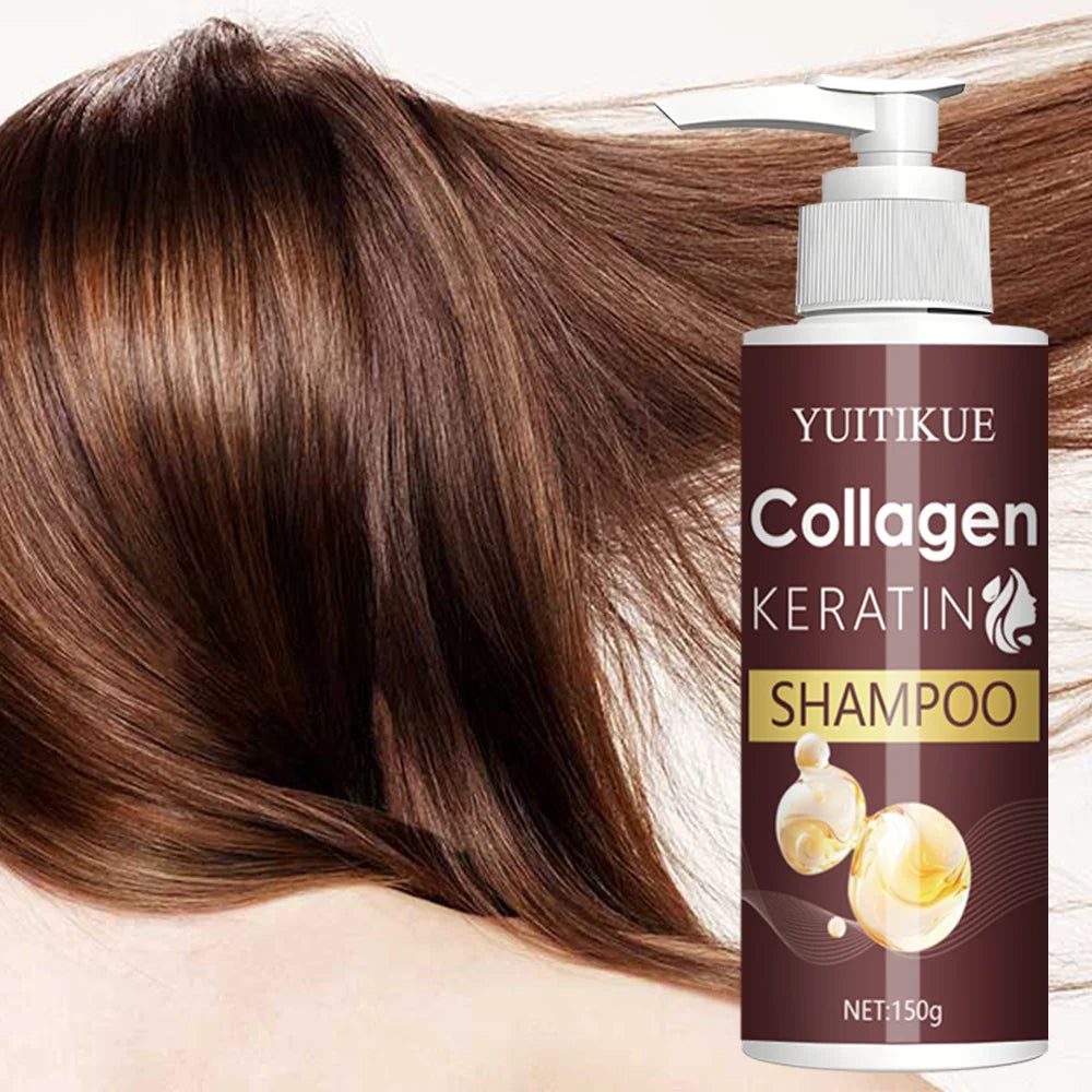 Collagen Keratin Shampoo 150g - Nourishes Soft, Smooth Hair