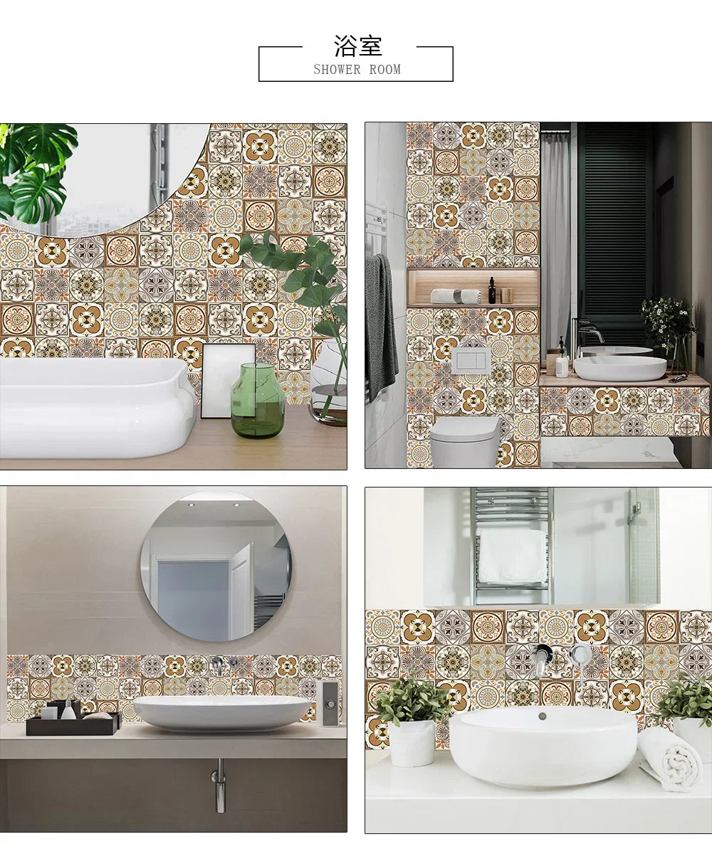 Bộ 10 Miếng Dán Tường Đá Marble Đen Trắng Xám Sang Trọng - Daisan Mart