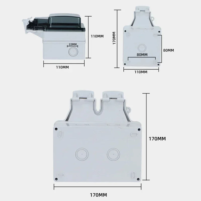 Ổ Cắm Thông Minh Ngoài Trời Tuya IP66 Chống Nước