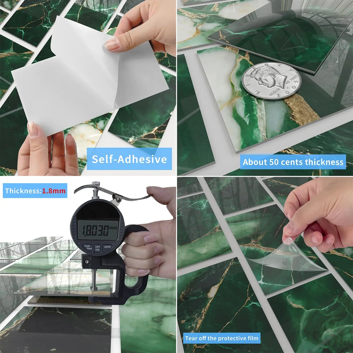 3D Waterproof Brick and Stone Decal Set - Kitchen &amp; Bathroom