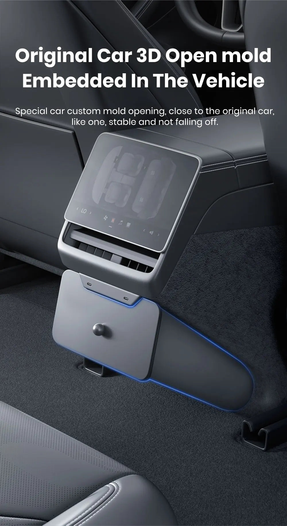 YZ Rear Seat Trash Can For Tesla Model 3 Y Highland Juniper Rear Interior Storage Box Magnetic garbage bin Car Accessories - Daisan Mart