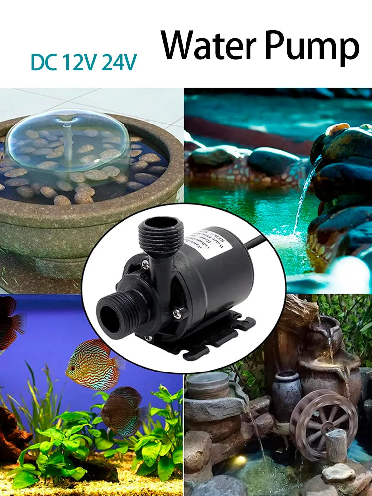 500W 800L/H Solar Panel Power Bank Water Pump Set Ultra-quiet Submersible Water Pump Motory Fish Pond Garden Fountain Decoration - Daisan Mart