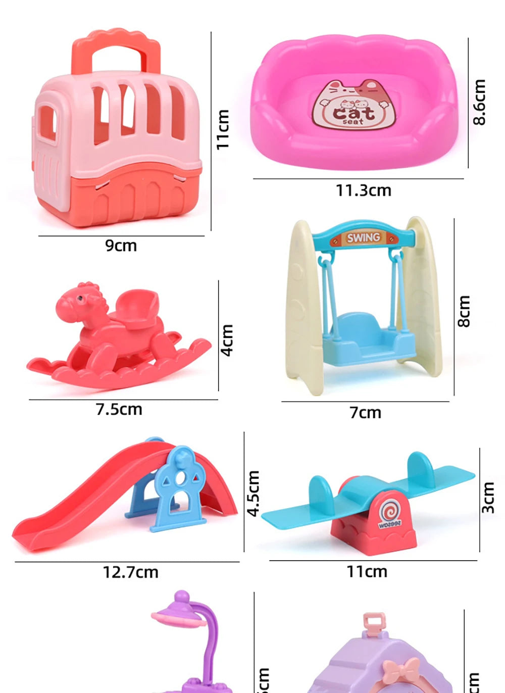 Cute Pet Basket Toy Set - Christmas Gift for Kids