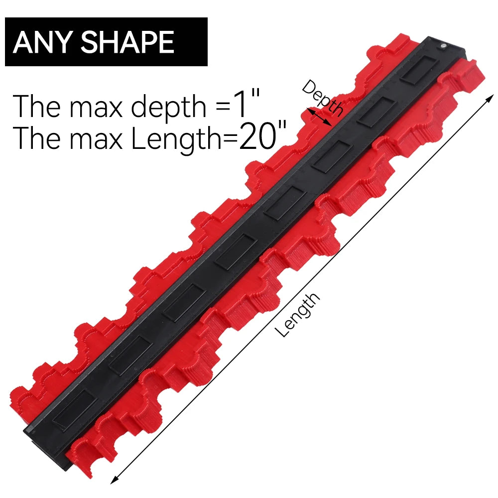 Profile Duplication Gauge Shape Gauge Duplicator Plastic Contour Copy Duplicator Magic Measuring Tool For Woodworking Tool