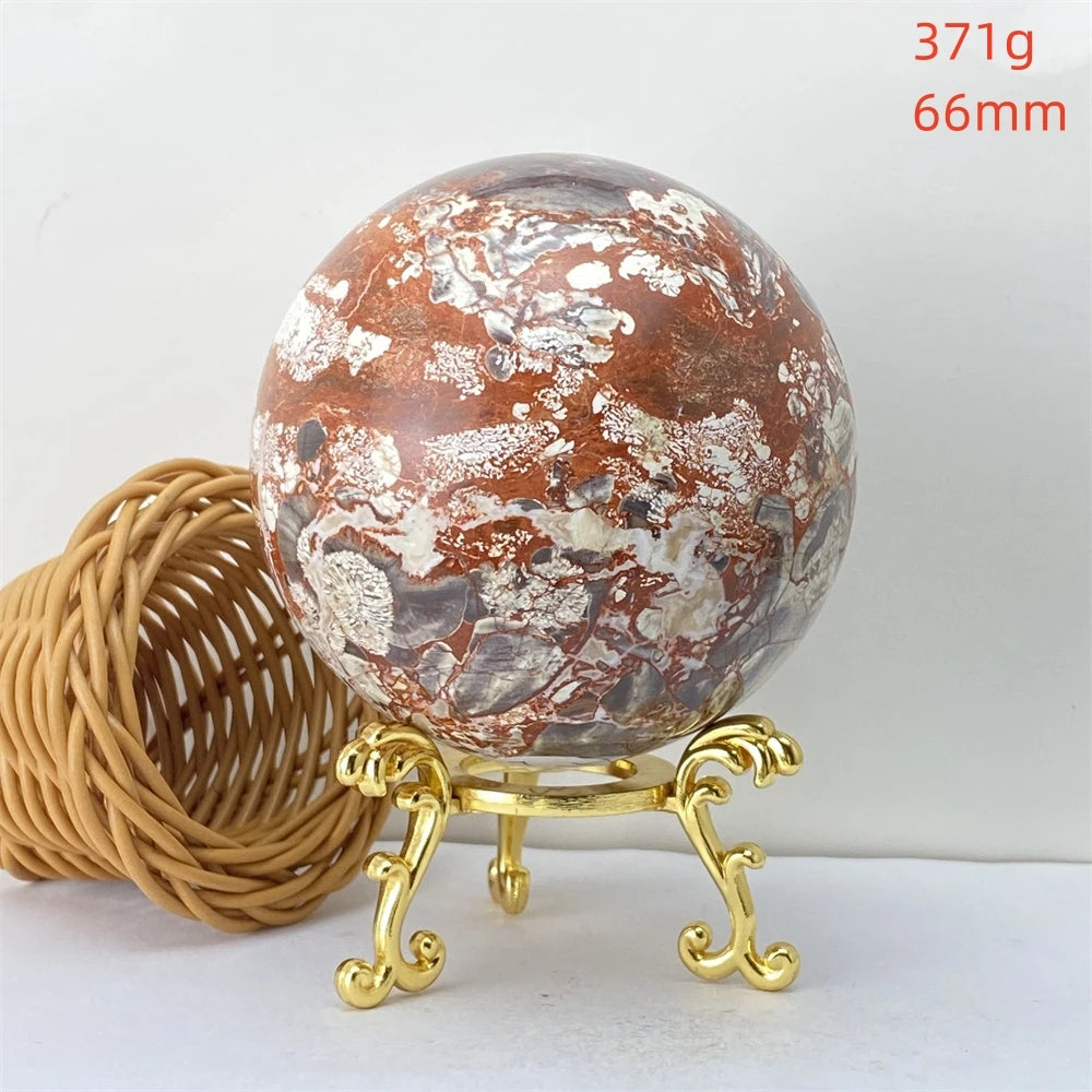 Lucky Natural Orange Quartz Ball Feng Shui