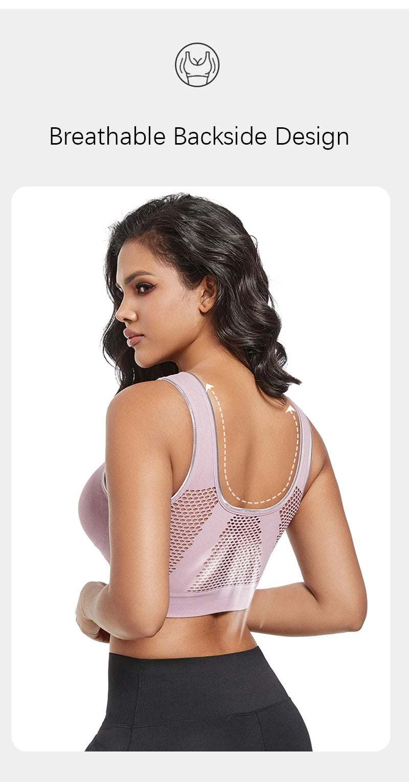 Sexy, Breathable, Wire-Free Women's Sports Bra