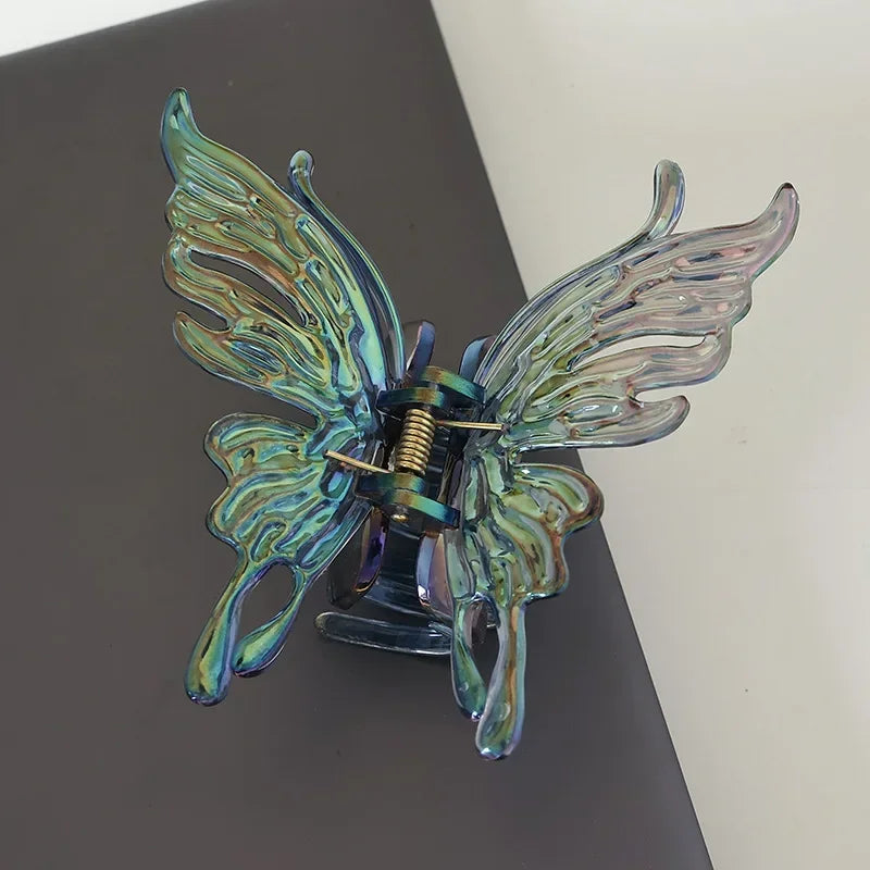 Vintage Butterfly Hair Clip - Acrylic Hair Jewelry