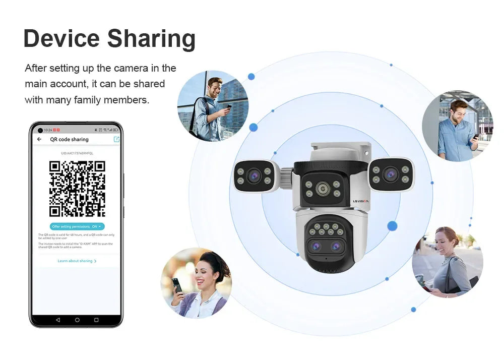 20MP LS Vision WiFi Security Camera - 10X Zoom