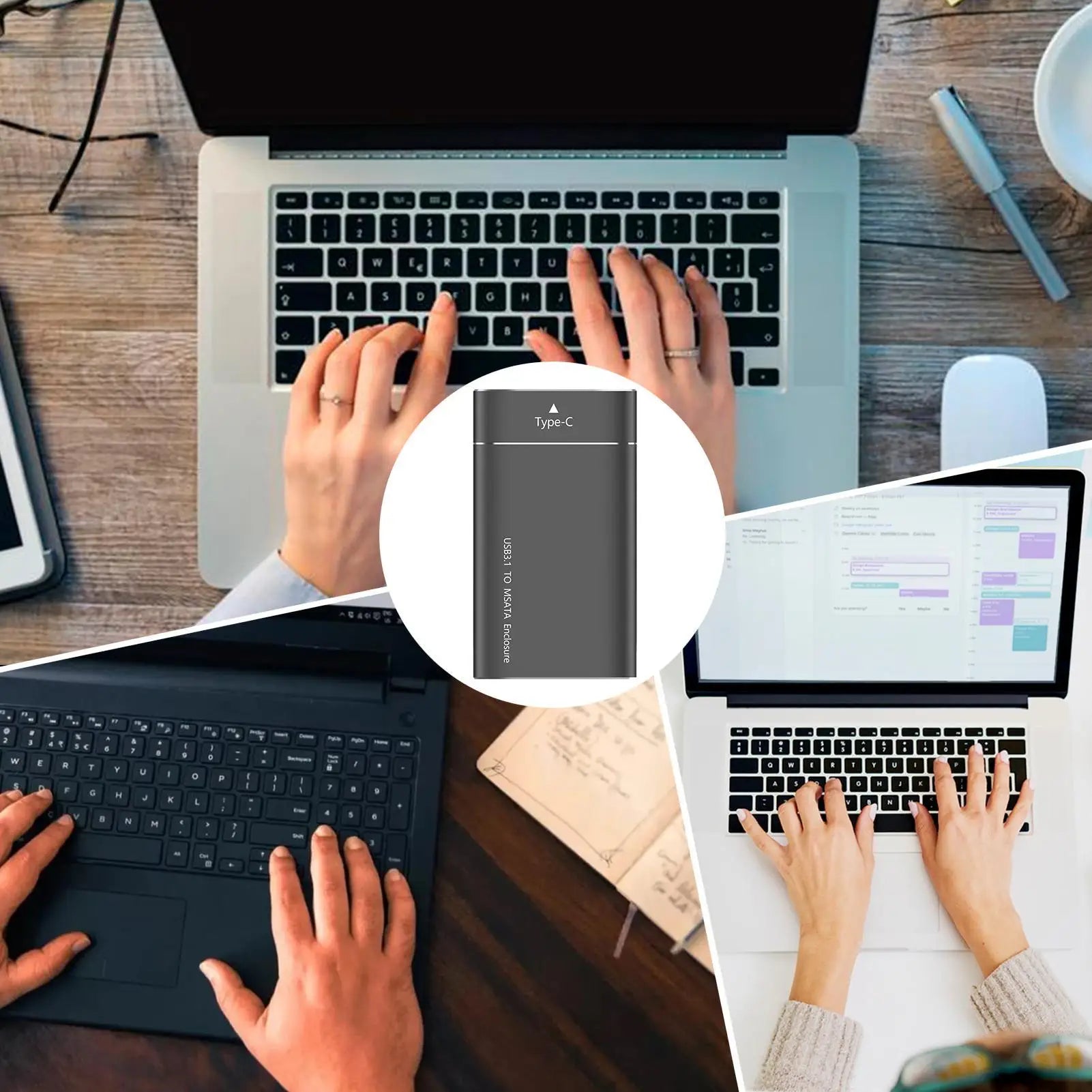 500GB Portable Hard Drive Connects to USB for Data Storage