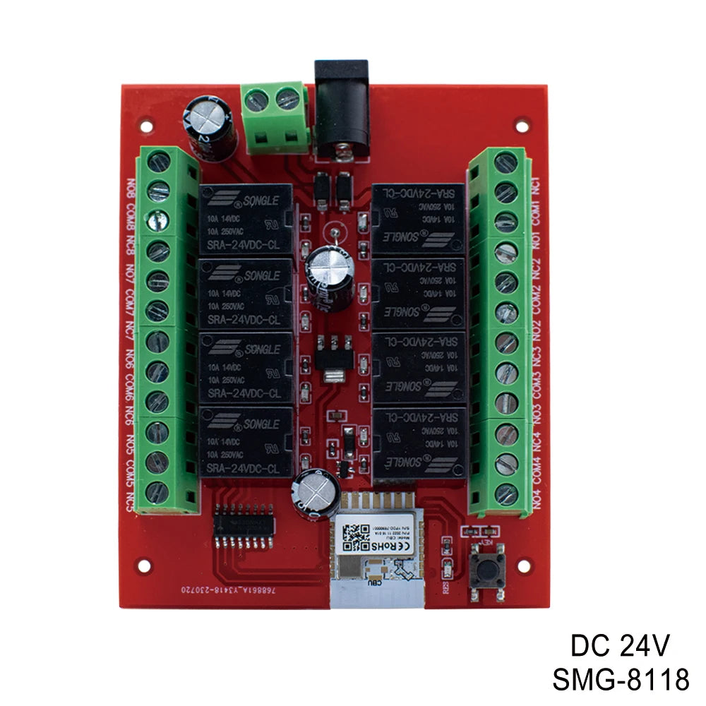 Tuya Smart Home 12V 24V 8 Channel Smart Switch