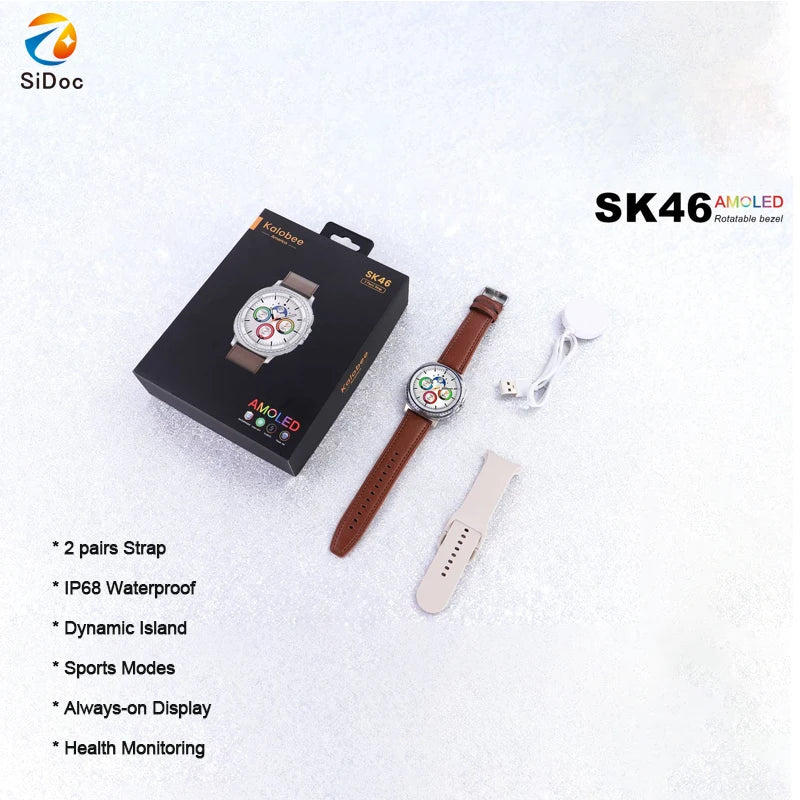 Đồng Hồ Thông Minh SK46 Classic Màn Hình AMOLED 1.32