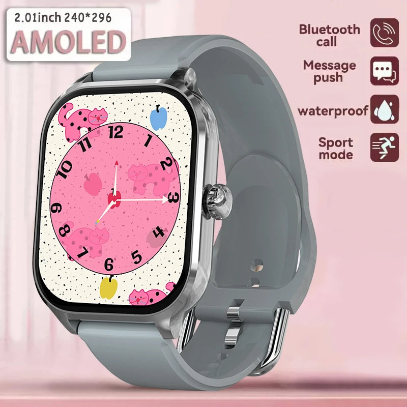 Đồng hồ thông minh 2025 AMOLED 2.01 Thời trang đôi