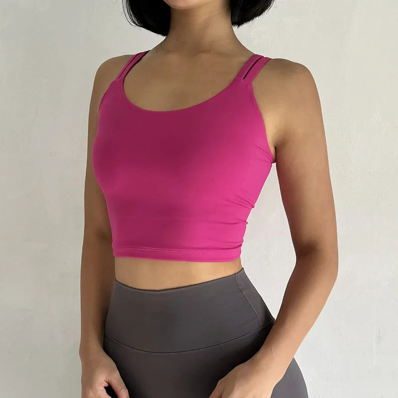 Áo Tập Nữ Đệm Cố Định, Sexy, Thắt Nút Sau, Yoga - Daisan Mart