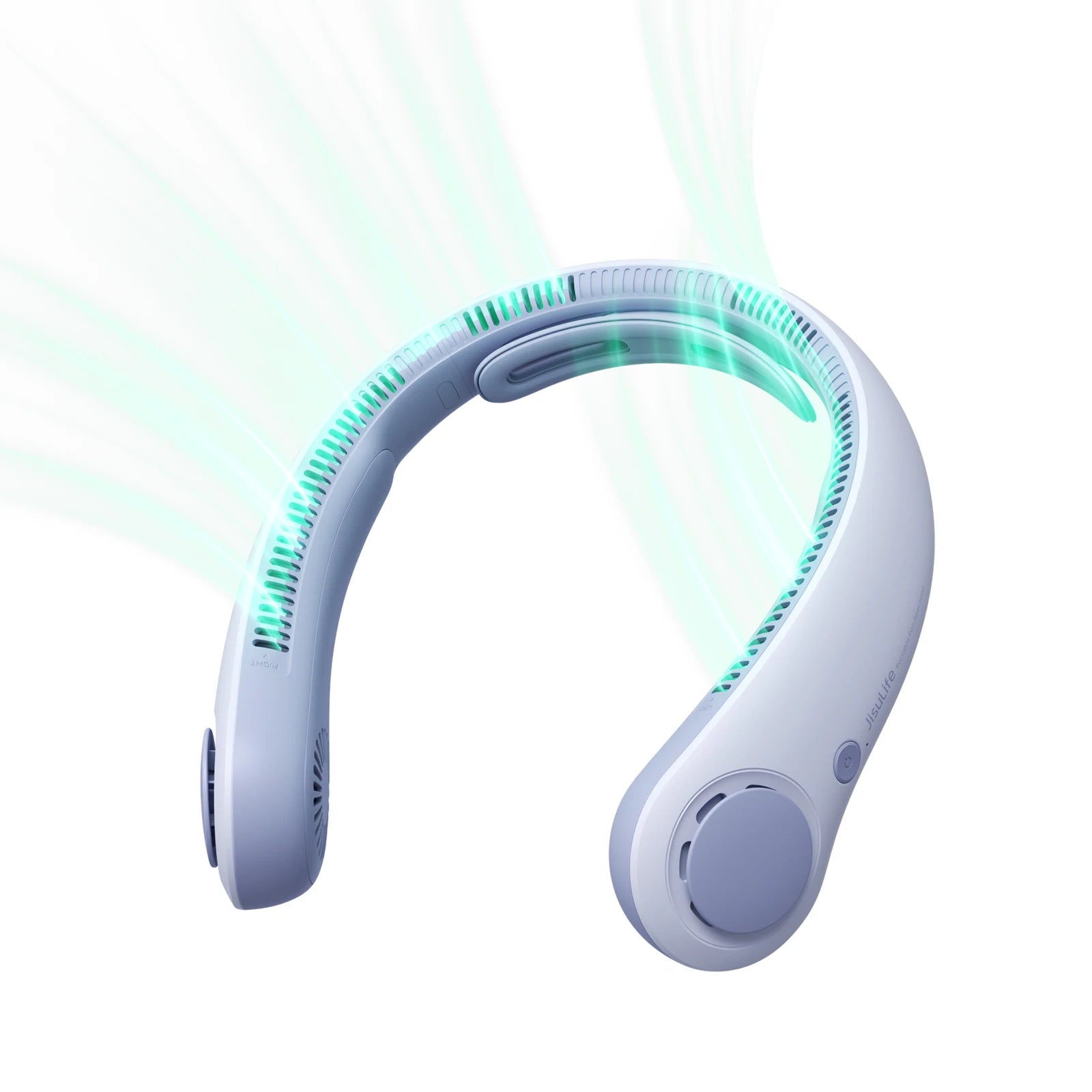 JISULIFE 5000mAh Neck Fan, 5 Speeds, Convenient