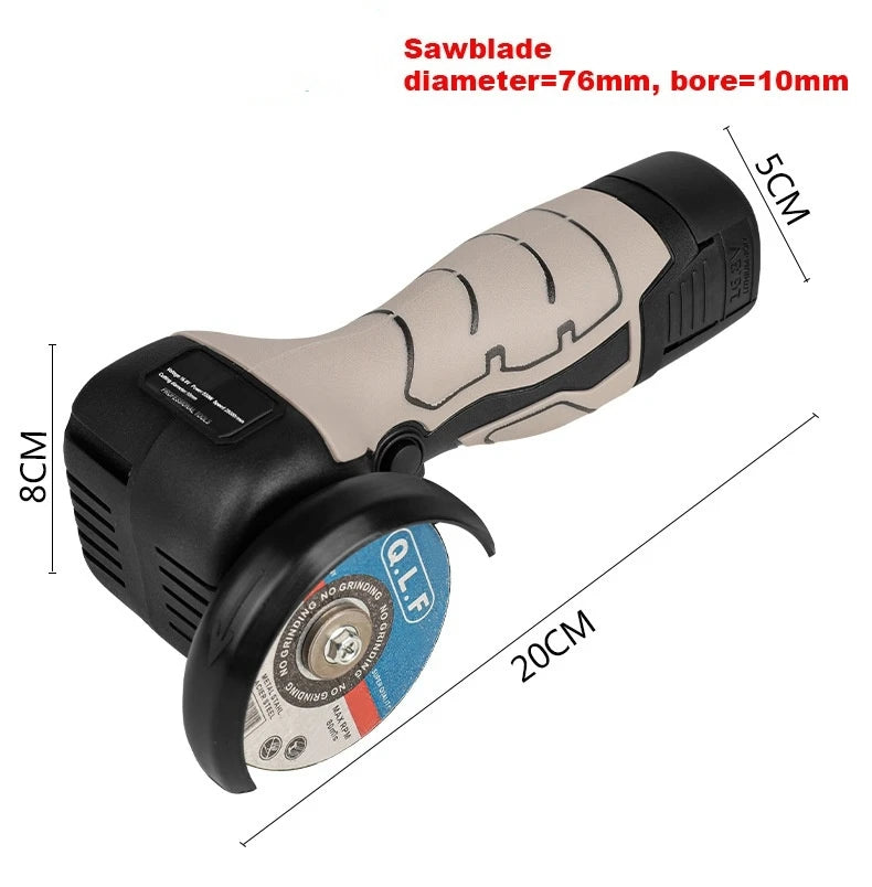 16.8V Angle Grinder Portable Lithium Cutting Tool Grinding Electric Polishing Machine Small Grinder Machine Wireless Power Tools