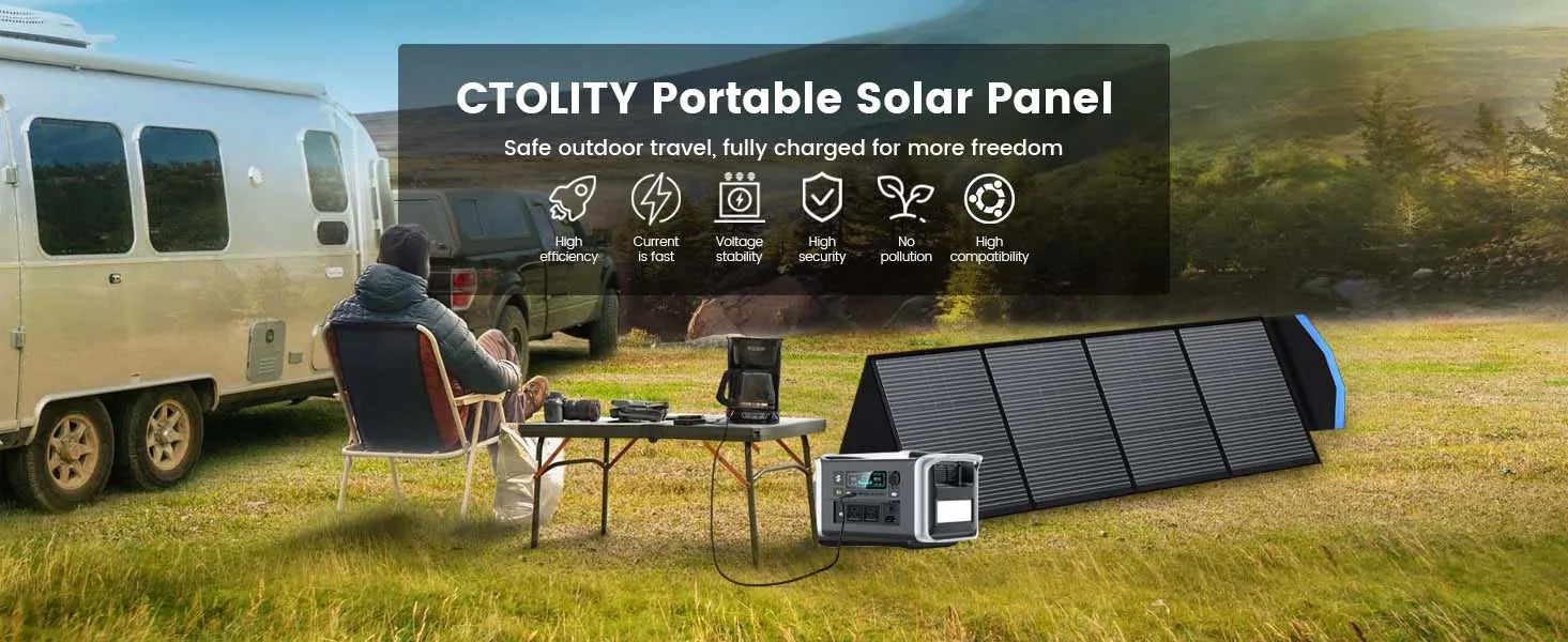New 400W Foldable Solar Panel 40V Portable Solar Charger with MC-4 for Power Station Solar Generator Powerbank Camping Outdoor