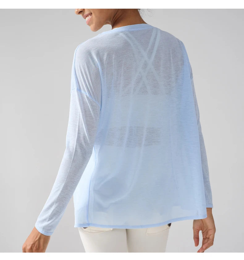 Women's Long Sleeve Quick Dry Sports Shirt - Gym, Yoga, Running