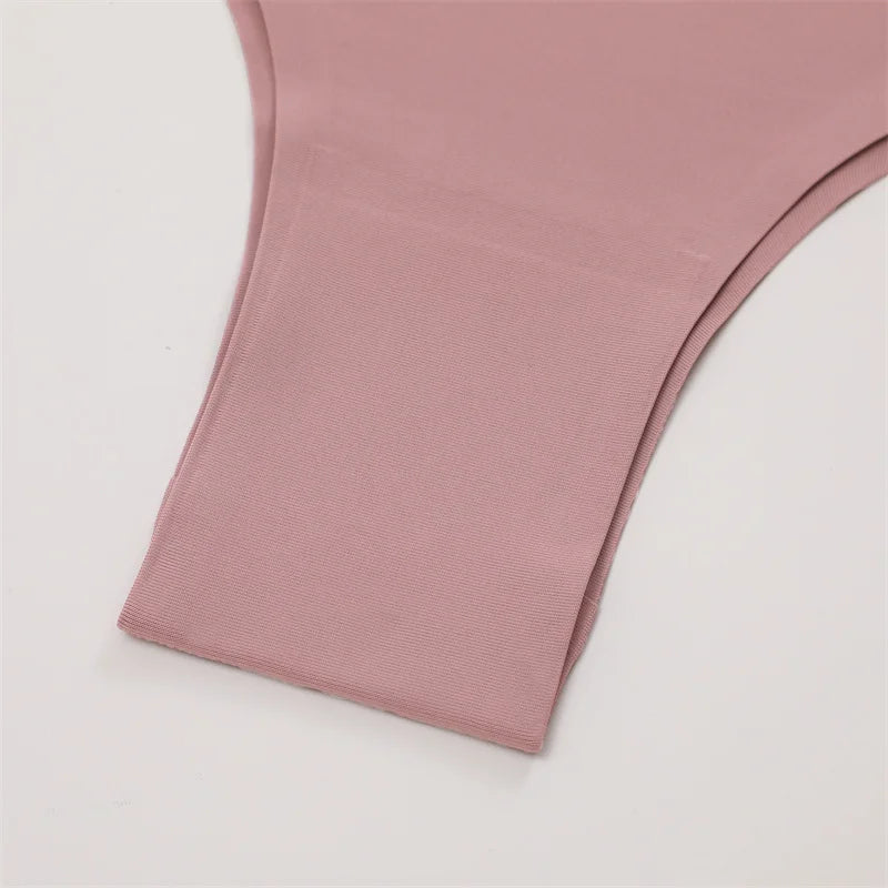 Set of 3 Sexy Ice Silk Low-Waist Ultra-Thin Women's Panties