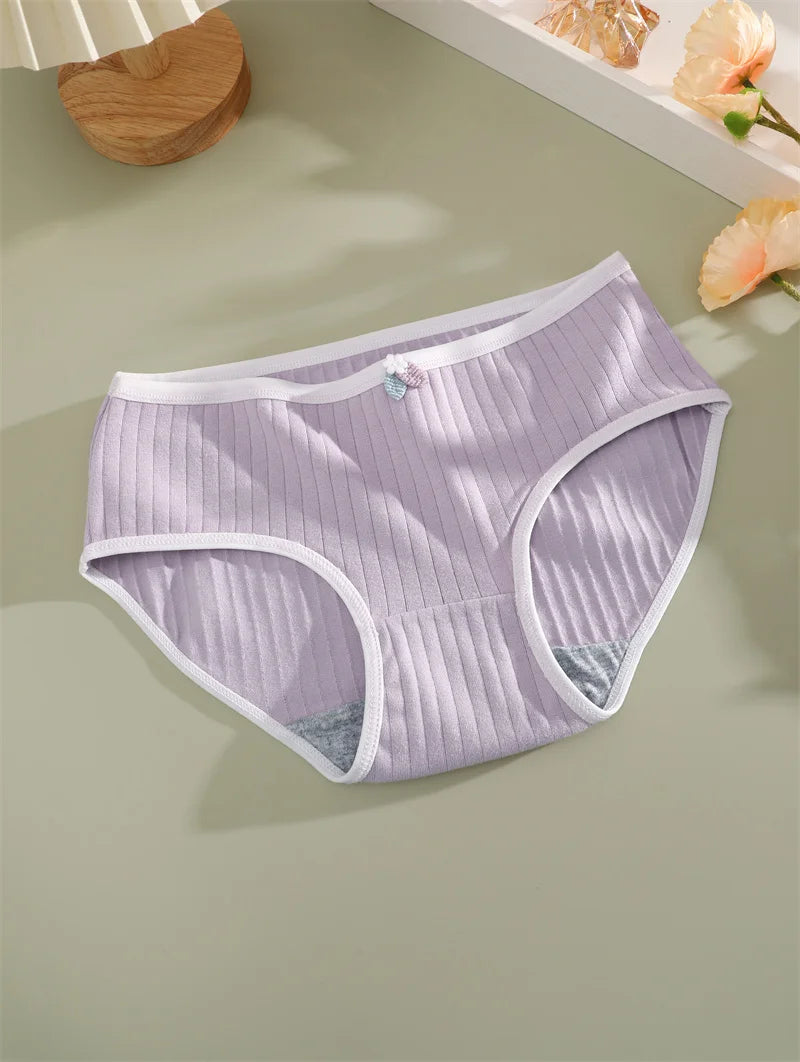 Sexy Cotton Women's Underwear 4 Pieces - Sports String