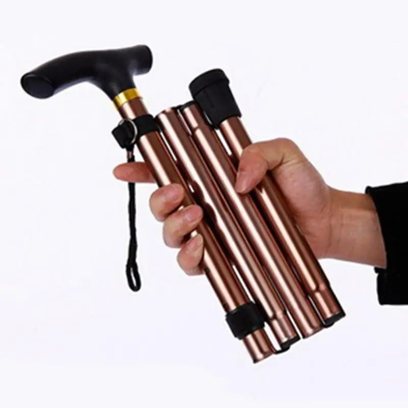 Foldable Multi-Functional Hiking Stick for the Elderly