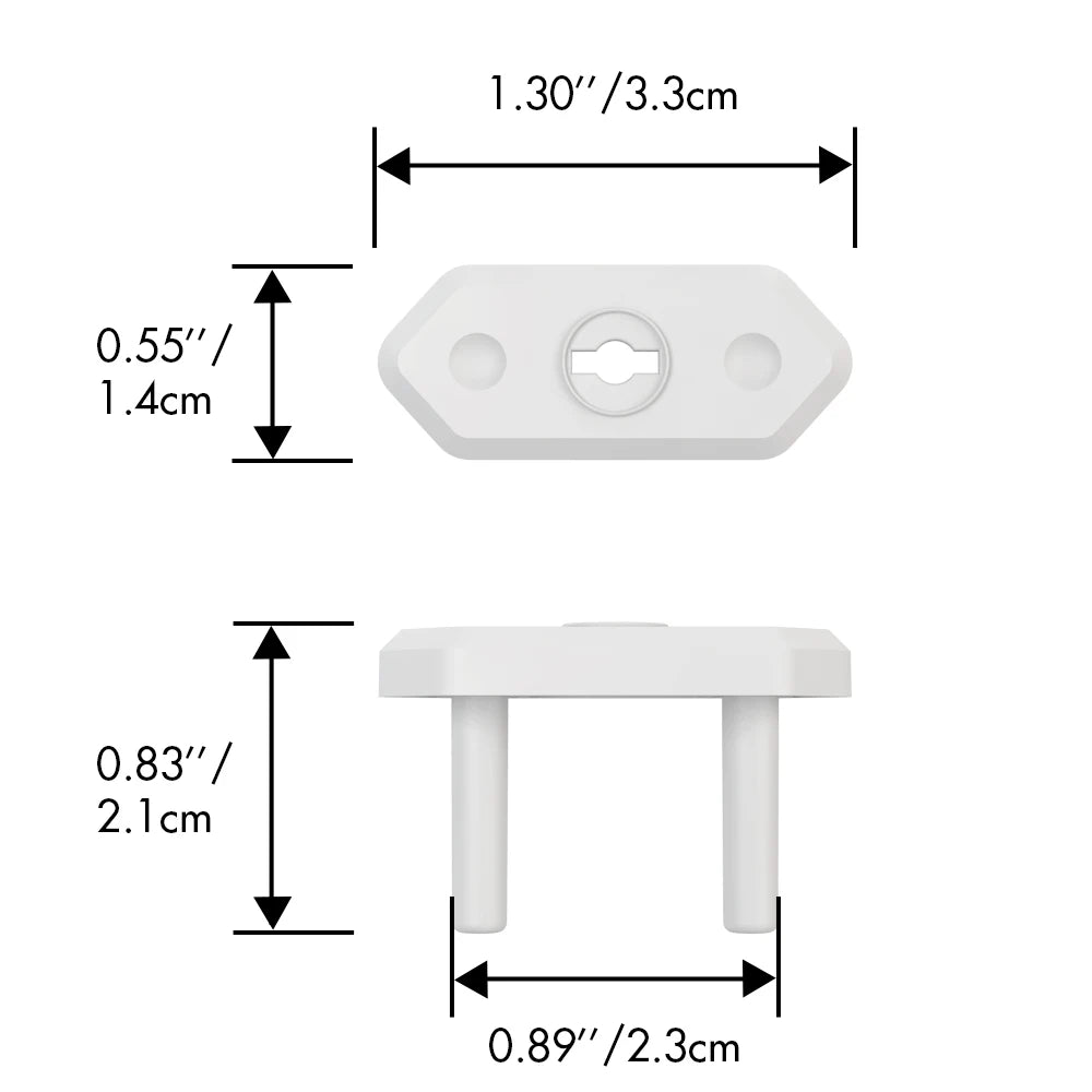 EUDEMON 20pcs Chile/Brazil EU Universal Power Socket Outlet Plug Protective Covers Anti Electric Baby Safety Protector