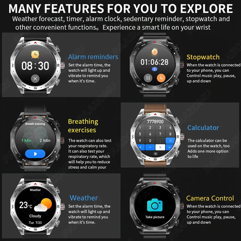 Đồng Hồ Thông Minh 2025 Kèm Tai Nghe TWS Chống Nước
