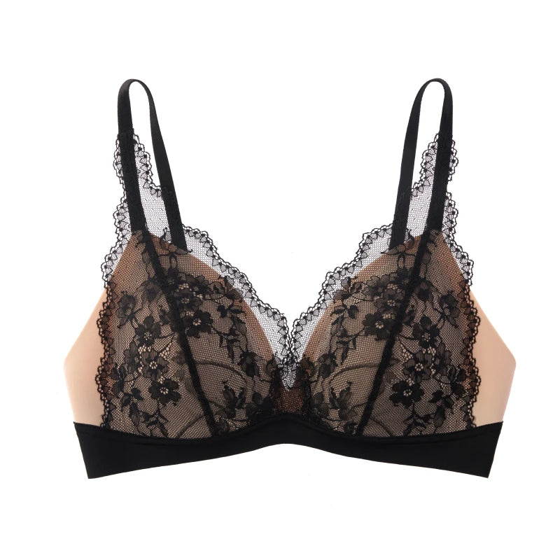 SUJIIN sexy summer wireless lace push-up bra